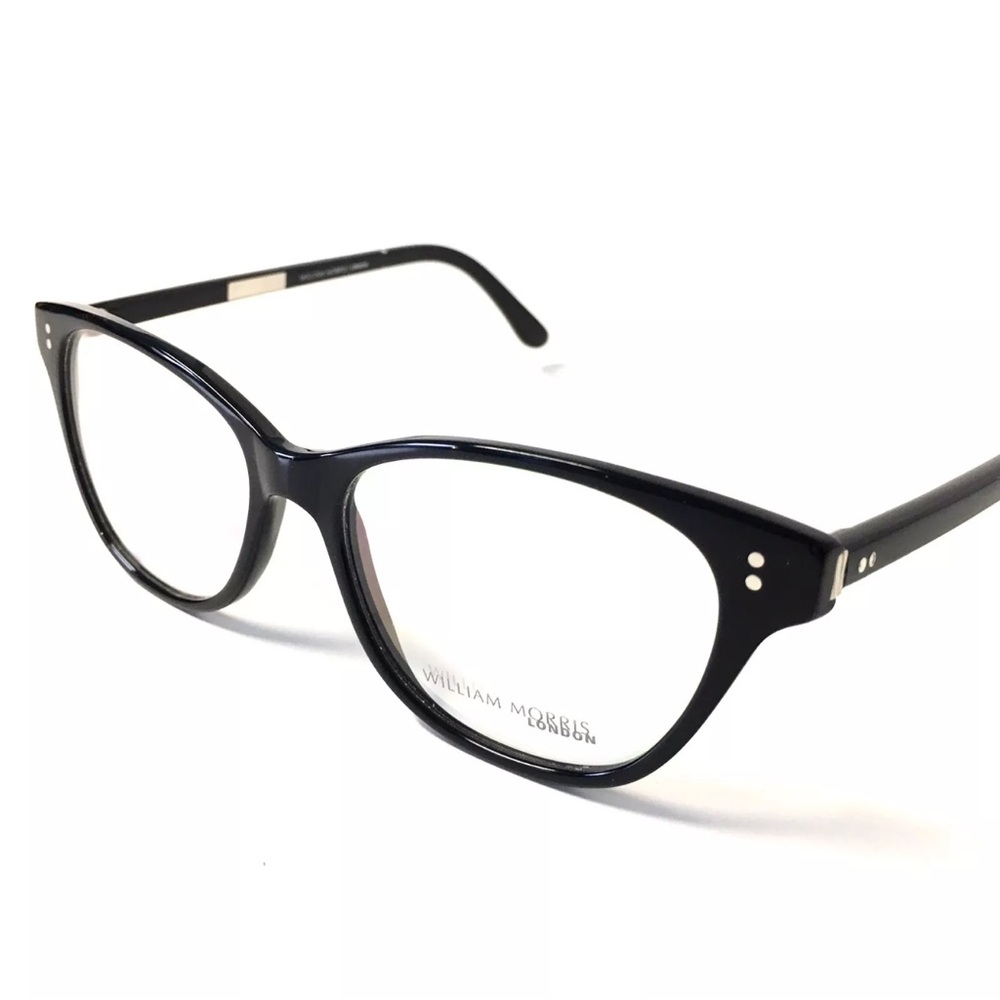 WILLIAM MORRIS LONDON Black Eyeglasses Frame NWT